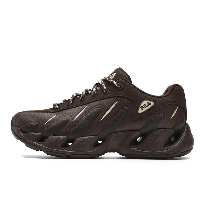 

FILA Cushioning Coverage Abrasion Resistant Lightweight Low top Chunky Sneakers Women s Brown F12W613107FPS 37.5