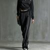 Dames Hoge Taille Wijde Pijpen Joggingbroek met Kleurblok Zijstrepen - Casual Joggers voor Dagelijks Gebruik