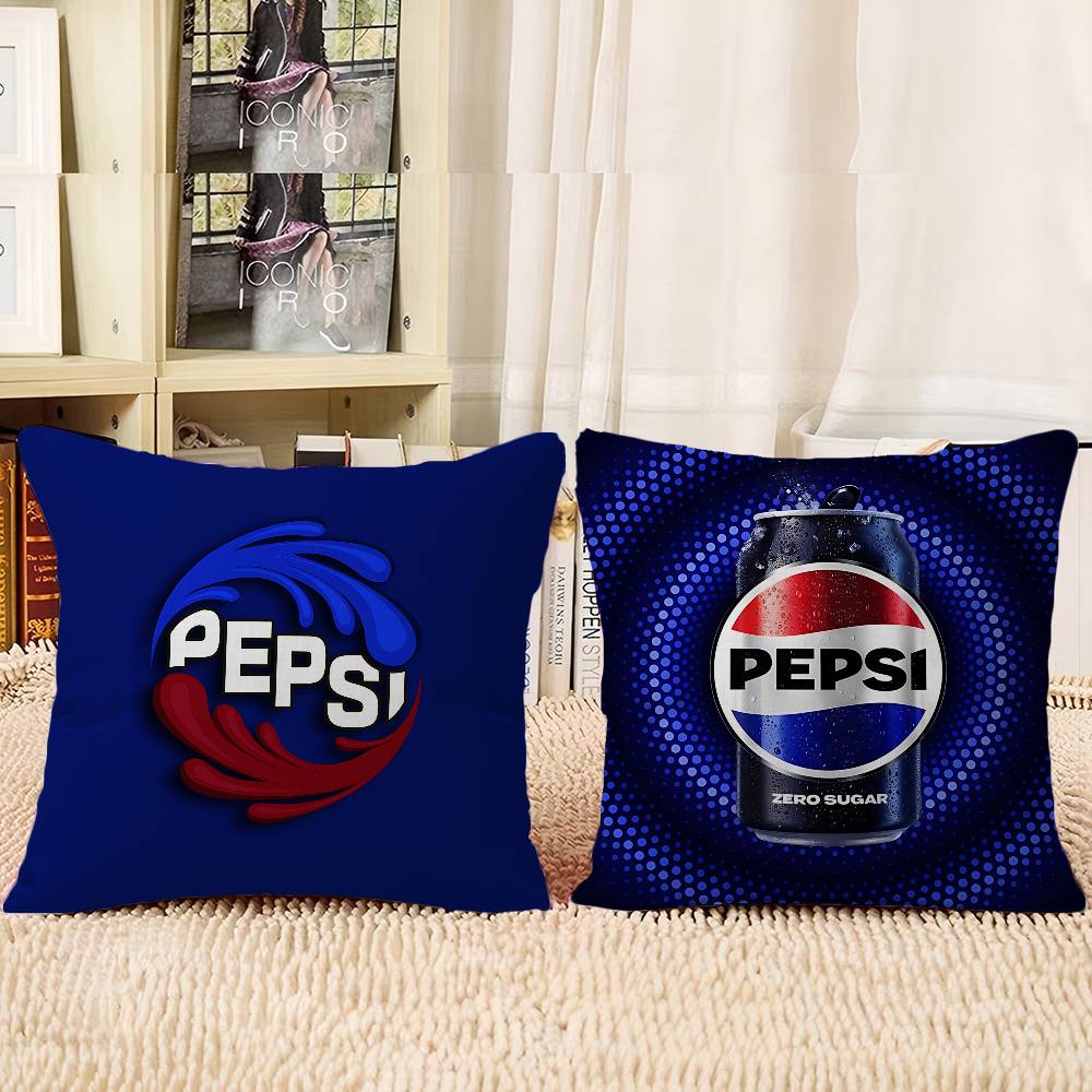 P-PepsiS Cartoon Drinks Pillow Case Removable Washable Cushion Cover – All-Season Soft Linen
