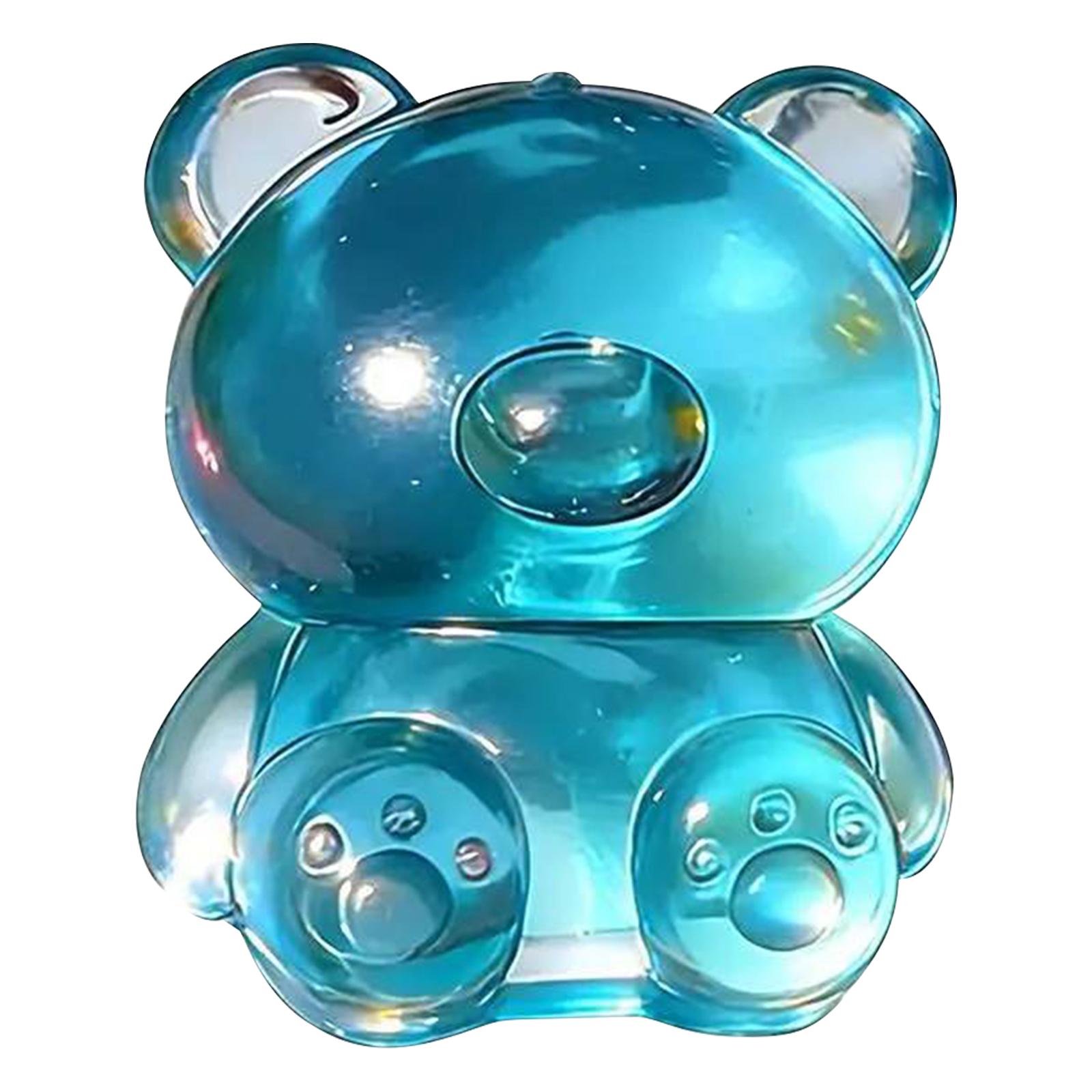 

Cute Bear Sensory Toy Animal Bear Soft Slow Rising Toy Fun Animal Shape Squishies Easter Basket Stuffers for Adults Party Favors синий