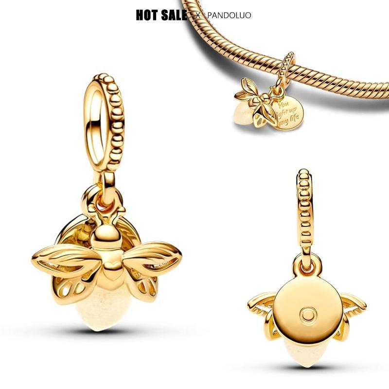 New In Heart Shaped Rose Gold Dangle Charm Beads Fits Bracelet Bangle Necklace Women Luxury Diy Jewelry Party Festival Gift