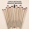 20-Piece Professional Makeup Brushes Set, Metal Handle Wand With Velvet Pouch, Soft Foundation,Powder Blush,Eyeshadow,Eyebrow, B