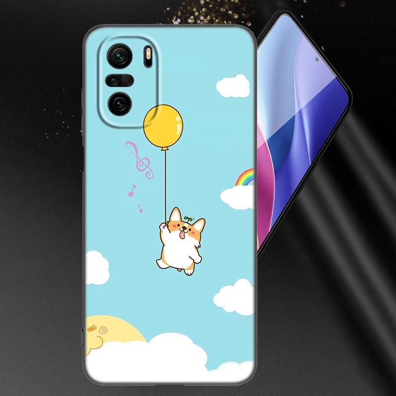 Cute Corgi Dog Phone Case For Xiaomi Mi POCO X3 NFC GT M4 M3 12 11T 10T Pro A3 11 Lite NE 5G 12X 11i F3 Soft TPU Black Cover