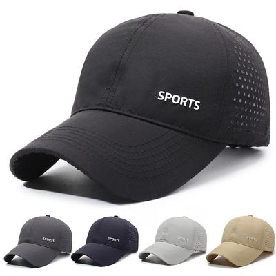 Sommer Mesh Schnelltrocknende Baseballkappe Herren Leicht Atmungsaktiv Sonnenschutz Outdoor Sonnenhut