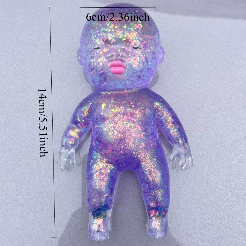 Vivid Squishy Sugar Baby Squeeze Toys Super Soft Adorable Glitter Decompression Toy Stress Anxiety Relief Slow Rising Toy