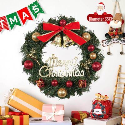 Cross-border Christmas Wreath Ornaments & Reindeer Door Decorations