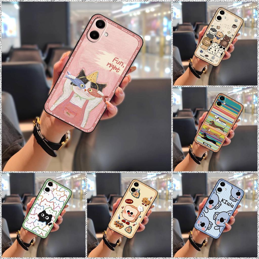 TPU Silicone Phone Case For Samsung Galaxy A06/SM-A065F/M Cute Shockproof Full Wrap Waterproof Phone Pouch Back Cover