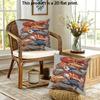 2pcs 2 Pack Rustic School of Fish Decorative Throw Pillow Covers,2D Flat Print Farmhouse Coastal Cushion Cases