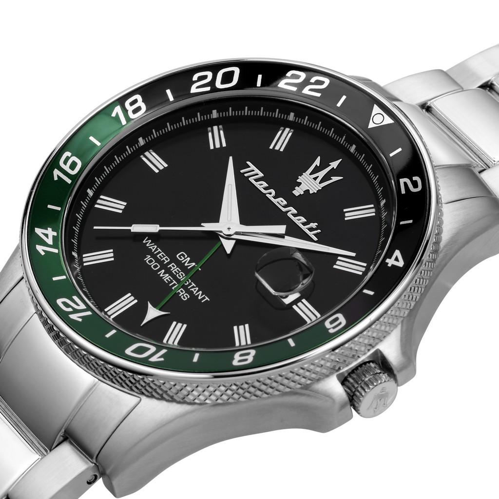 Maserati Sfida Stainless Steel Black Dial Quartz R8853140005 100M Men's Watch