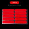 Helmet Reflective Stickers 10Pcs High Visibility Self Adhesive for Motorcycle Cycling Daily Riding Use
