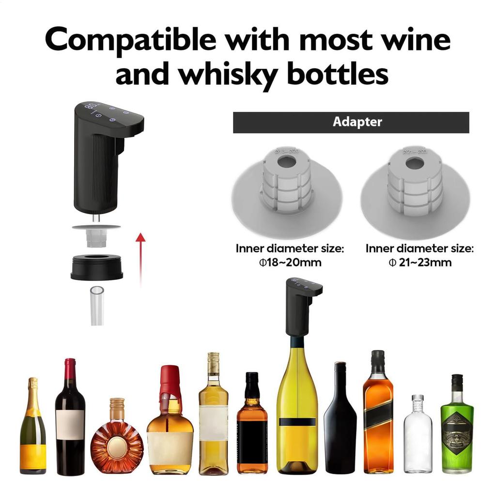 Smart Electric Wine Decanter Automatic Wine Aerator Wine Dispenser With USB Rechargeable Wine
