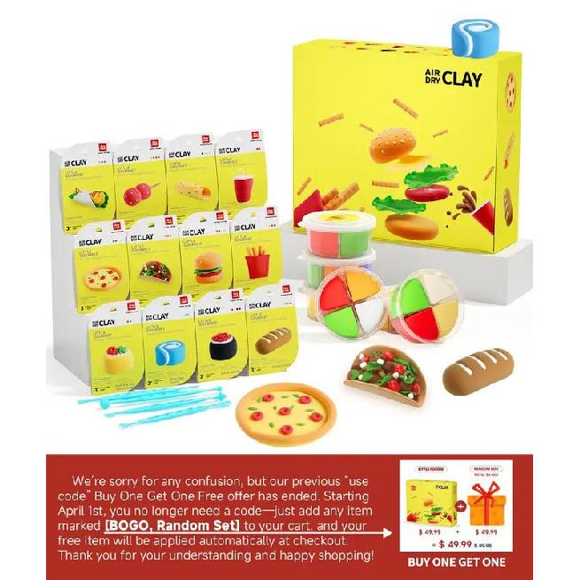 

Anywise Air DIY Clay, Air Dry Clay 12 Boxes, Soft & Ultra Light, Safe & Non-Toxic, DIY Craft Easy to Use with Accessories and Tutorials diy craft Little Foodie