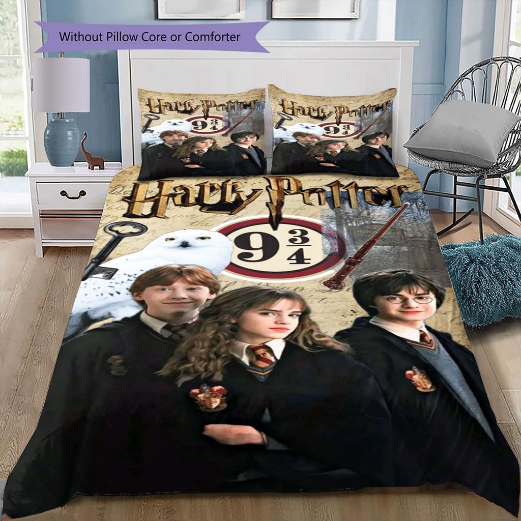Harry Potter Comfortable and Warm Bedding Set—The Perfect Choice for Decorating Your Bedroom and Enhancing Home Life