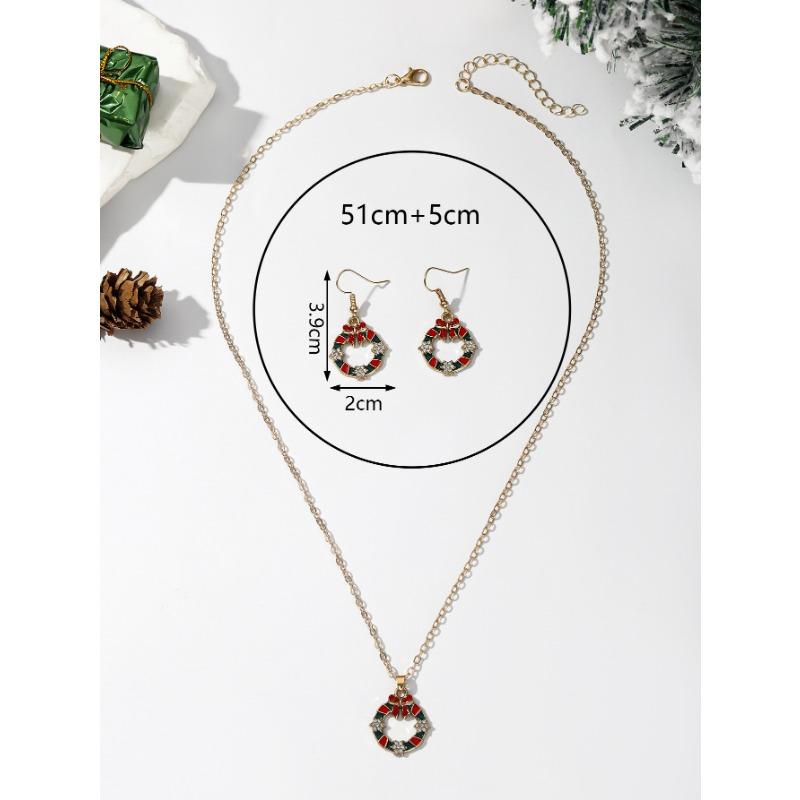 Hot Sale Christmas Ornaments, Creative Staff Snowflake Socks Snowman Christmas Tree Jewelry Holiday Set
