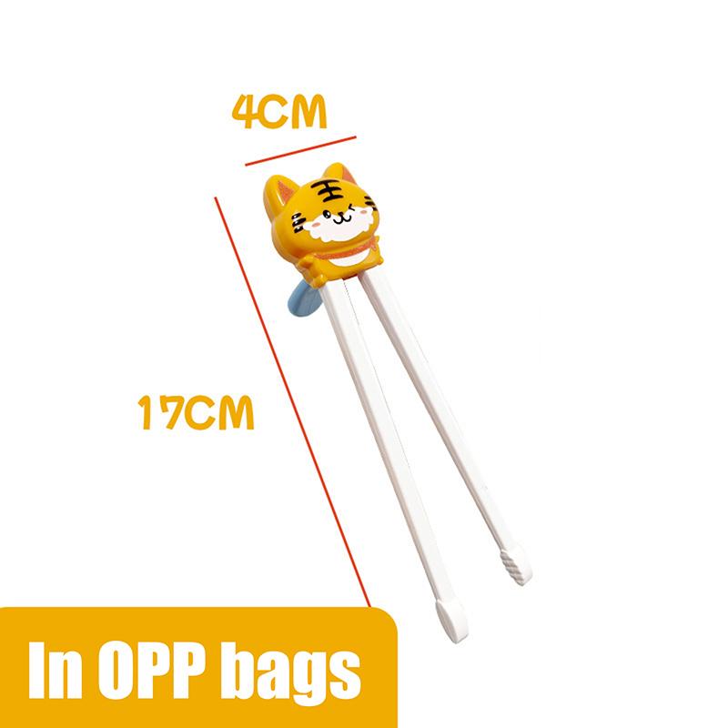 1 Pair Baby Kids Training Tableware Food Sticks Cartoon Animal Chopsticks For Children Cute Cat Elementary Learning Chopstick