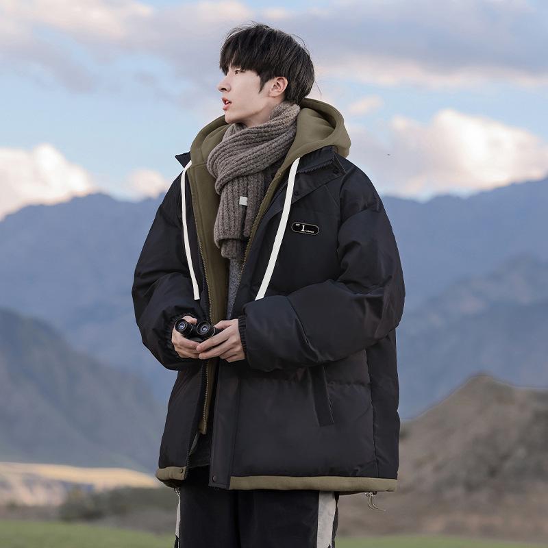 

Men s Thickened Winter Cotton-Padded Jacket - 2025 Trendy Two-Piece-Style Coat L (Recommend 140-150 Jin)