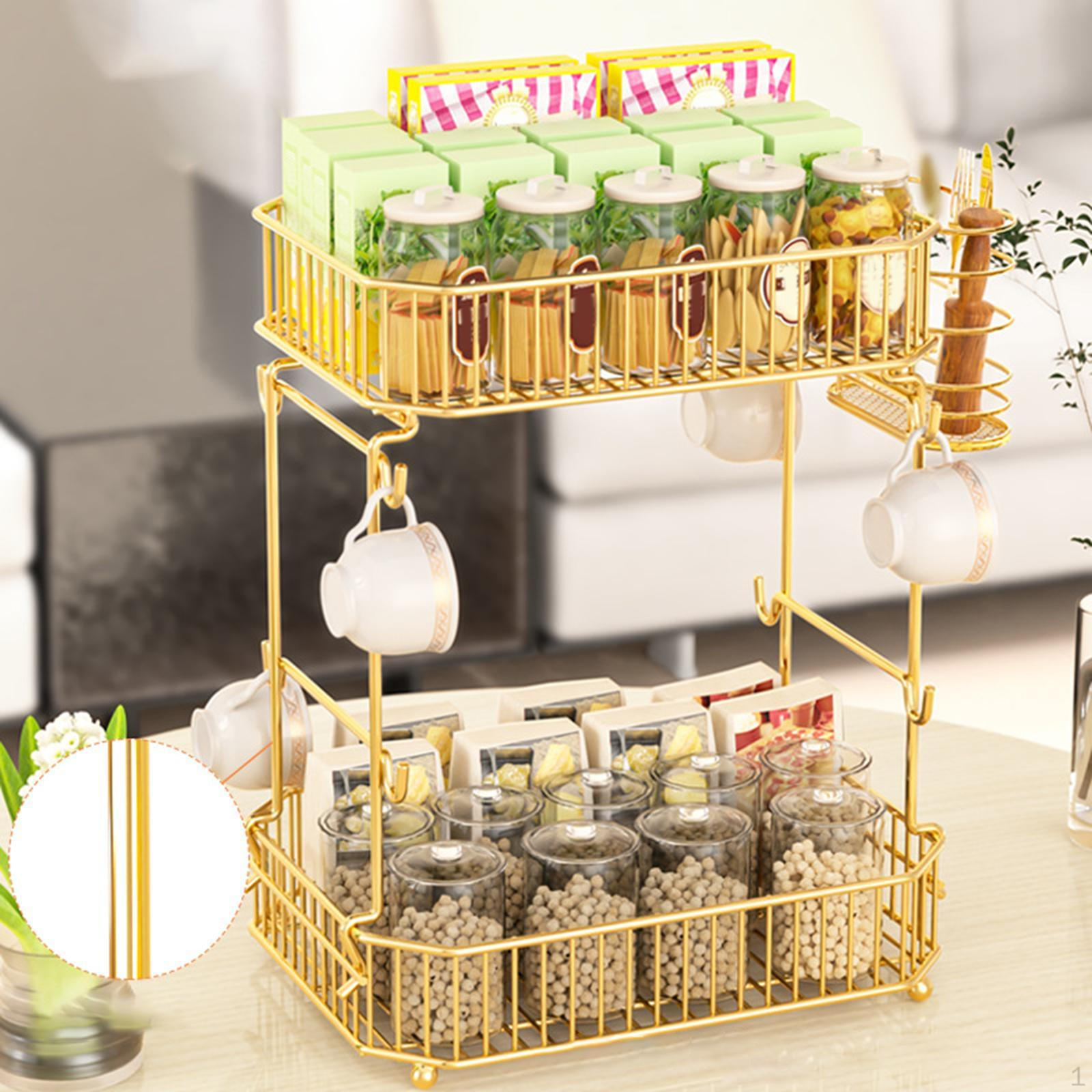 

Кухонная полка для специй, органайзер для ванной комнаты, столешница, полки из углеродистой стали с крючками для золотой