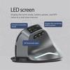 Wireless Gaming Mouse Rechargeable Bluetooth Mouse with LED Screen 2.4GHz/Bluetooth,3200DPI Wireless Gaming Mouse for Laptop,PC