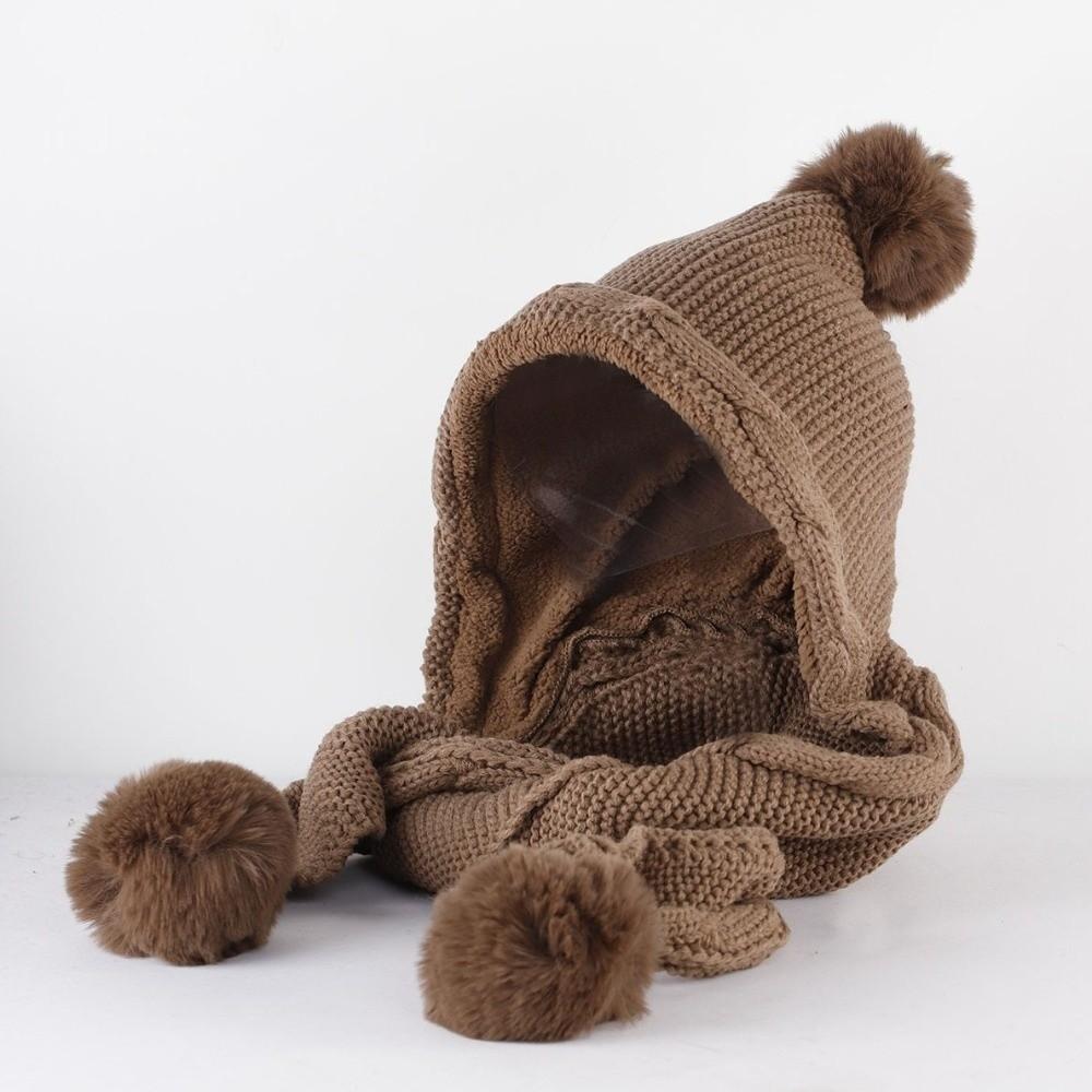 Ear Protection Women Hooded Scarf Neck Warmer Cycling Balaclavas Hat  All-match