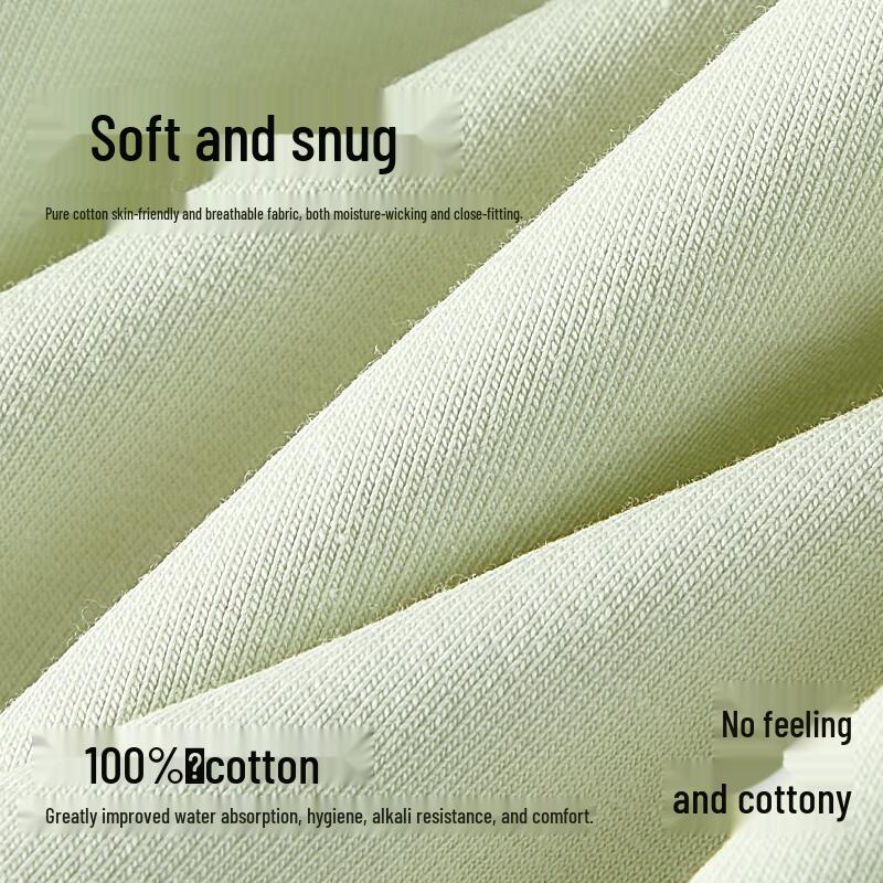 Ordifen Women's 95% Cotton Seamless Mid-High Waist Briefs 4-Pack