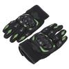 Pair Riding Gloves Outdoor Touch Screen Motorcycle Racing for Men Woman Black and Green M