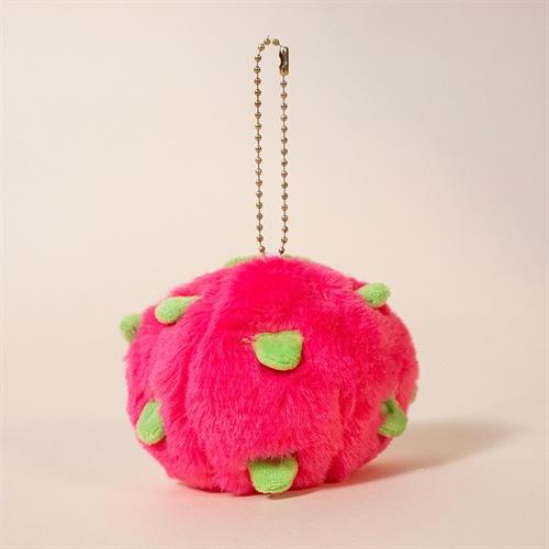 Creative Fruit Pendant Watermelon Durian Plush Toy Cute Fruit Keychain Bag Pendant Doll Back