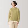 MUJI Andes Wool Mock Neck Light Size BA1P6A4A Women's Sweater, Yellow, L,