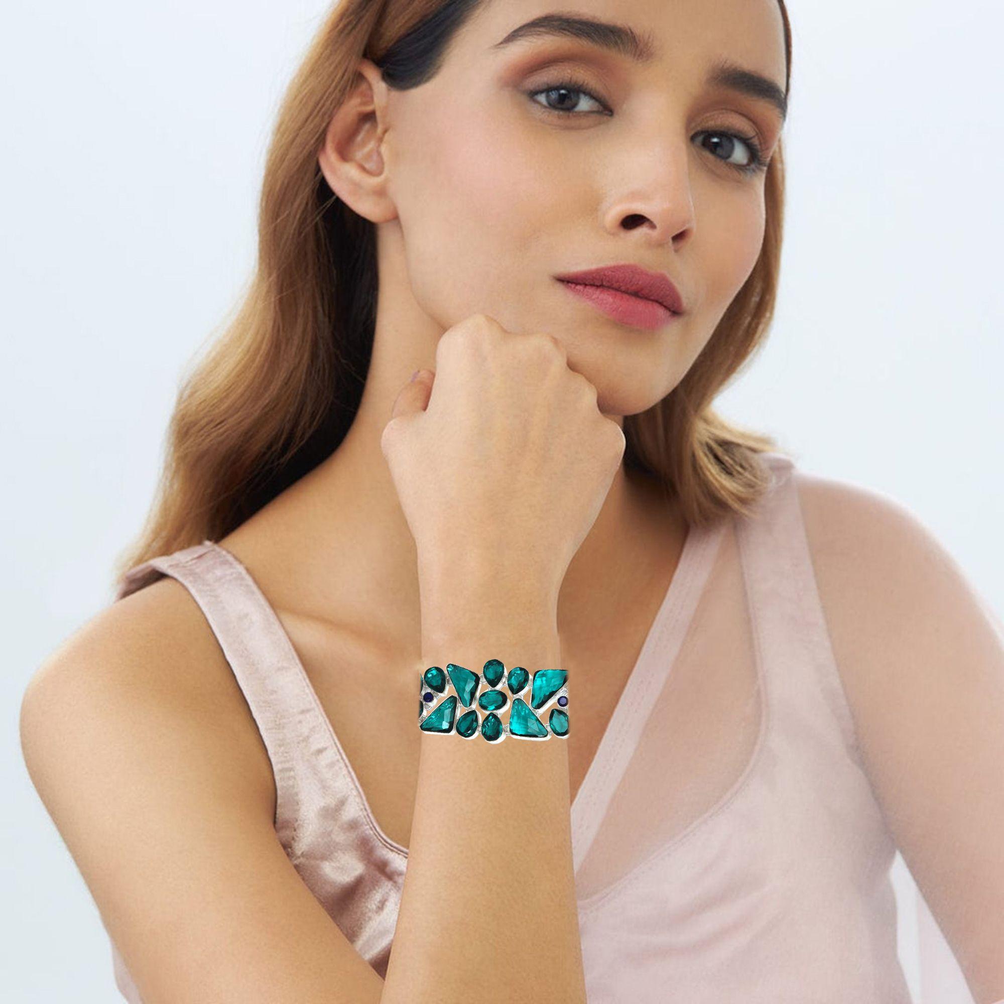 

Chrome Diopside Bracelet Sterling Gemstone Jewelry Handmade 7-8