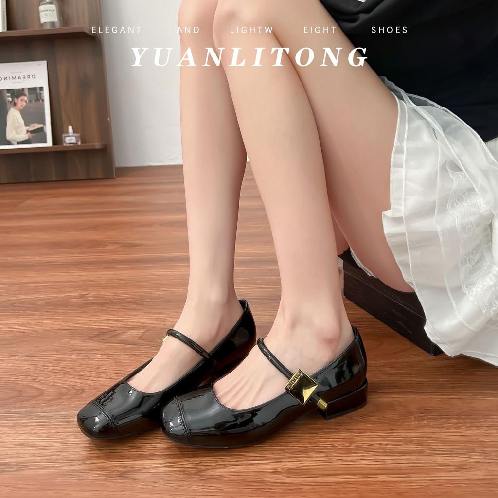 2025 spring and summer new French retro light mouth high heels women wear high-end sense versatile Mary Jane single shoes women