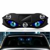 Blinkendes Dämonenauge für Auto, Solarbetriebene LED-Signalleuchte, Auto-Fensterlicht, Auto-Fensterdekoration