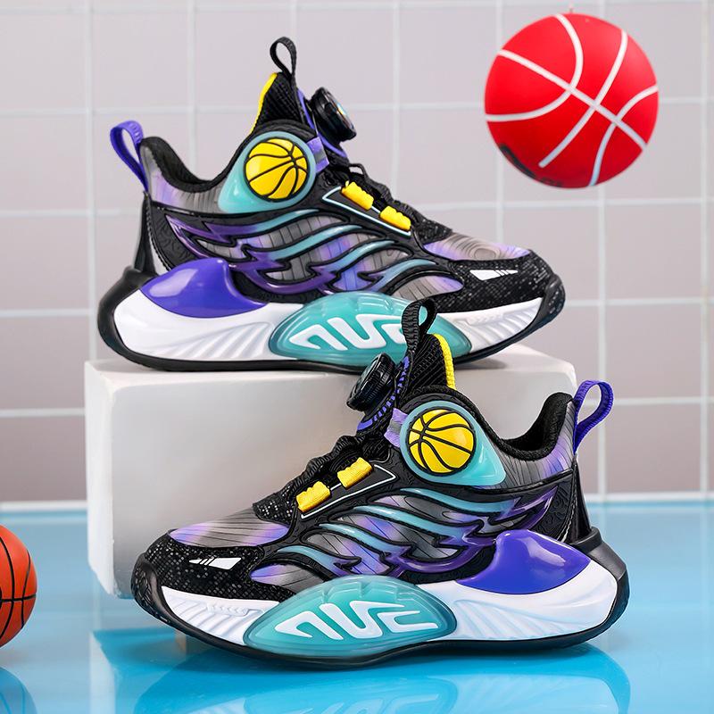 Girls' Shock-Absorbing Sports Shoes - Autumn/Winter Style - Basketball & Running Shoes for Medium to Large Children
