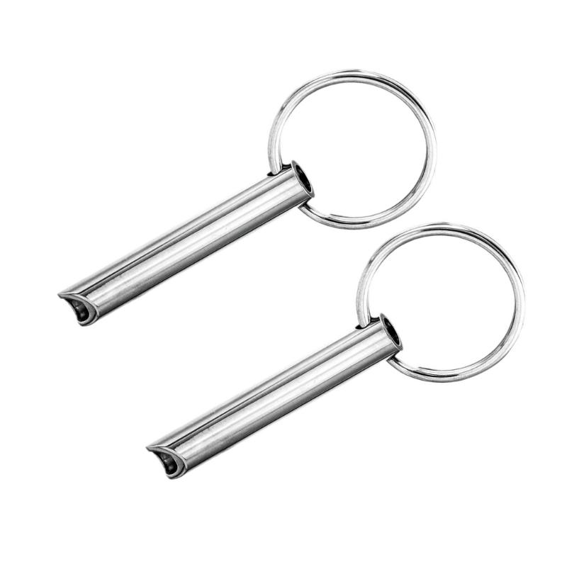 Stainless Steel Meditation Pendant Keychain Charm Practical Breathing Whistle Keyring for Stress Relief and Relaxation