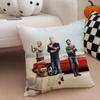 TThe Grand Tour Cushion Cover Throw Pillow Cover Hidden Button Durable Polyester Chair Cushion