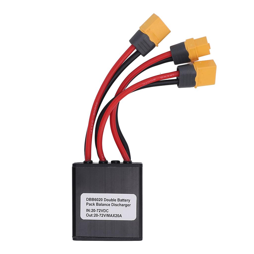 Double Battery Discharge Converter 20V to 72V 20A Electric Dual Battery Parallel Module Adapter for