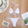 Sexy Halter Shining Rhinestone Bikini Women Swimwear Female Swimsuit Two-pieces Bikini Set Micro Bather Bathing Suit