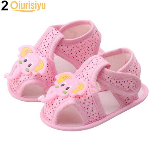 

Детская обувь. Летняя обувь с мультяшным рисунком слона на подошве. 12-18 Month розовый