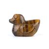 1Pc Natural Stone Hand Carved Mini Duck Figurine 17-20×25-28mm Polished Crystal Little Duck Statue Reiki Healing Mini Desk Terrarium Decor Craft Gift