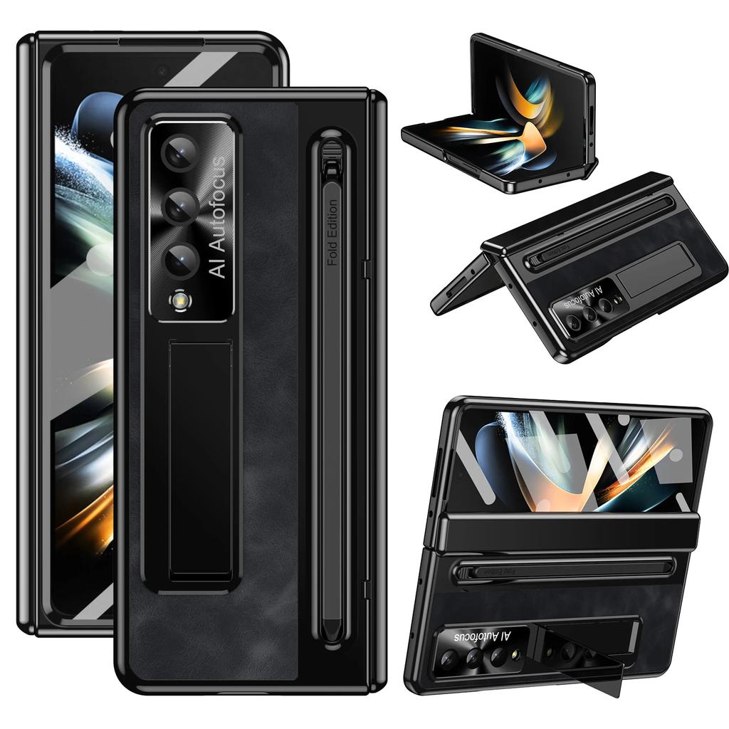 Odinis laikiklis rašiklio lizdas su rašiklio dėklu, skirtas Samsung Galaxy Z Fold 6 5 4 5G stiklo ekrano lanksto apsauginis dangtelis, skirtas sulankstyti 6 sulankstymui5