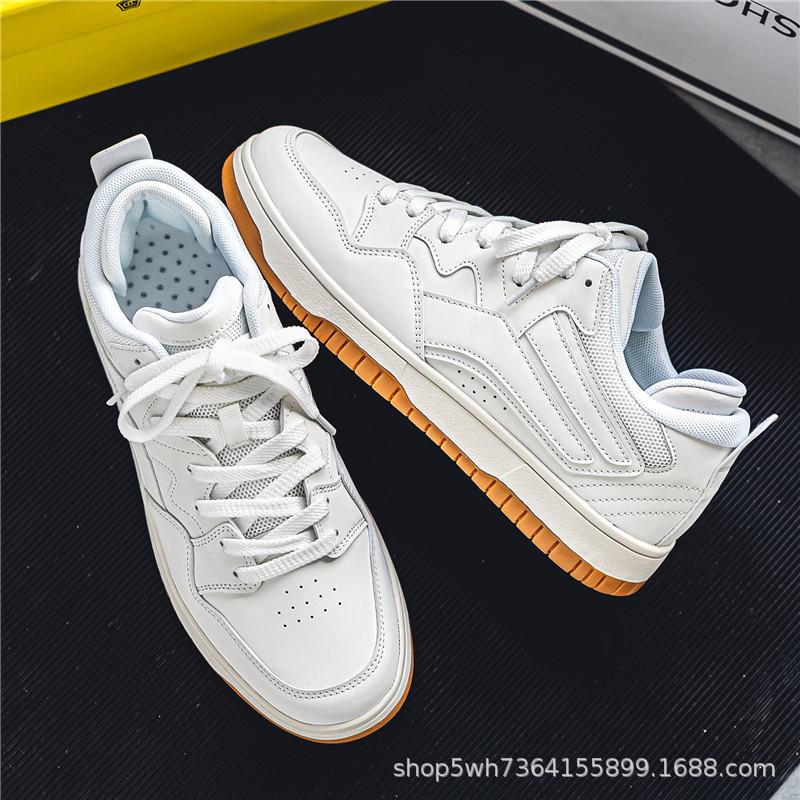 

Men s shoes autumn and winter couple youth board shoes niche design trend leisure sports Xiaobai 46 брудно-білий