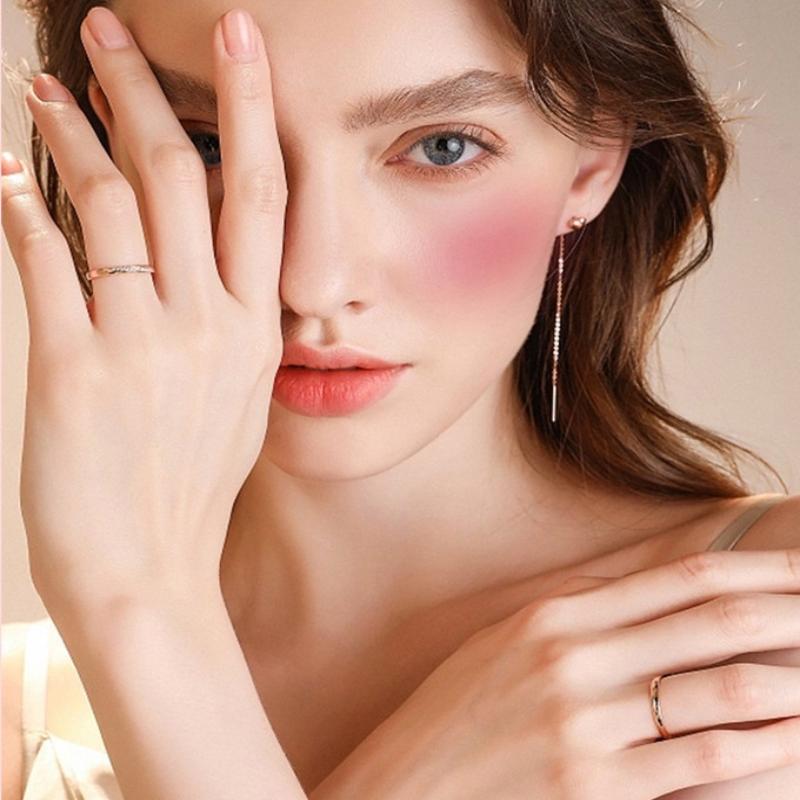 Dimshow Velvet Skin Sense Buze și Obraji Cu Cap Mare de Burete Dublă Utilizare Hidratant și Hidratant Blush Ușor de Colorat