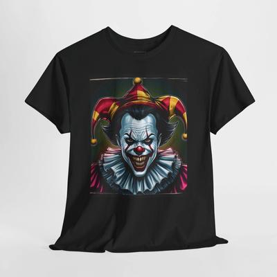 Unholiger verdrehter Spaßmacher Clown Horror Unisex Grafik T-Shirt - S bis 5X