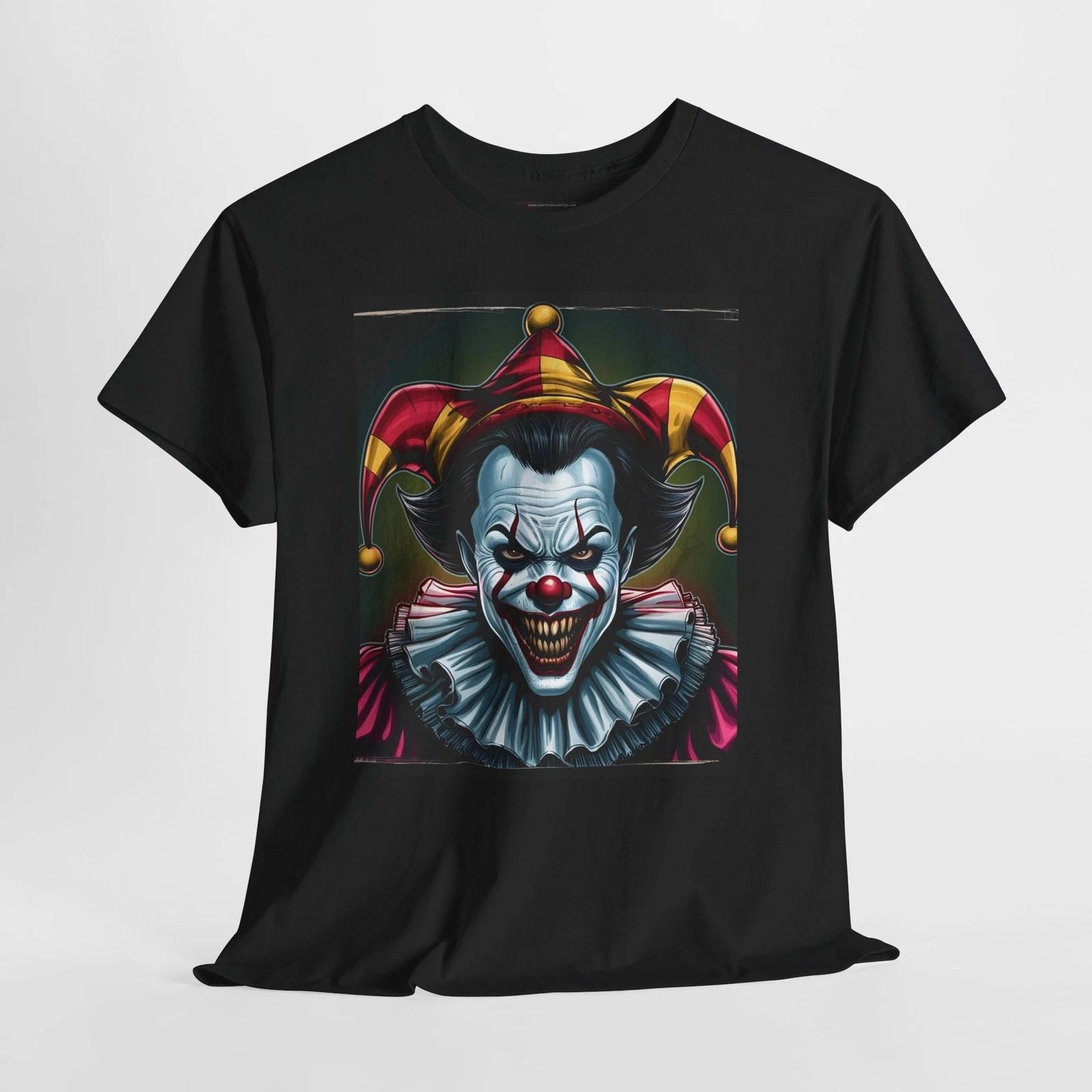 

Unholy Twisted Jester Clown Horror Unisex Graphic T-Shirt - S to 5X L