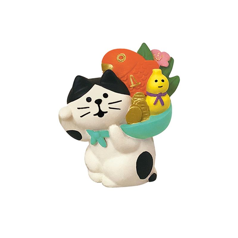 Zakka Japan Lucky Cow Japan Miniature Figurines Resin Craft Bookshelf Decoration Collectible Japan Decoration