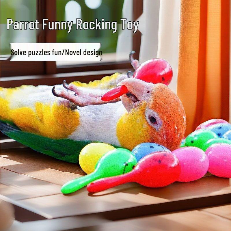 Papageien Kauspielzeug: Sandrassel für Nymphensittich, Sittich, Halsbandsittich - Lindert Langeweile, Selbstbeschäftigung, Pädagogisch