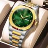 POEDAGAR Watch for Men Waterproof Luxury Week Calendar Wristwatch Quartz Stainless Steel Fashion Watches Male