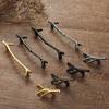Tree Branch Twig Zinc Alloy Wardrobe Cabinet Pulls Door Handle Drawer Knobs