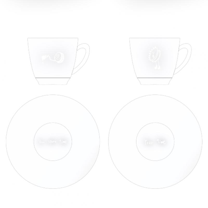 Sada šálků na espresso Twice 08   2019 Jednou Halloweenská 2