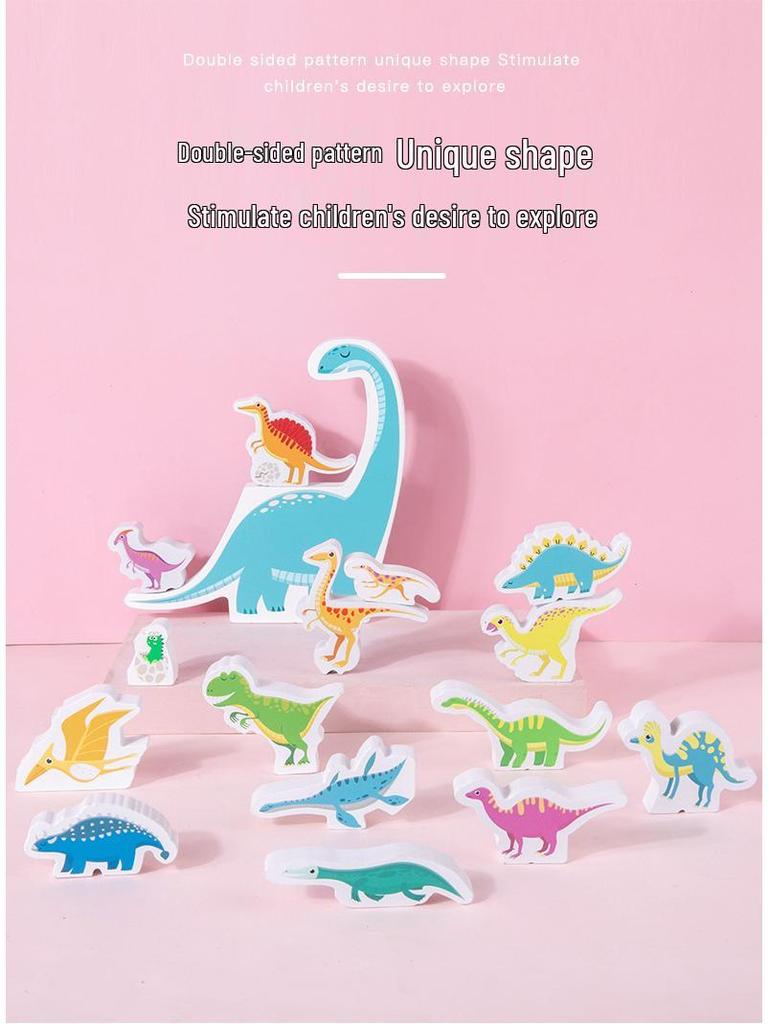 Dinosaur Stacking Blocks: Educational, Interactive Desktop Game for Young Children