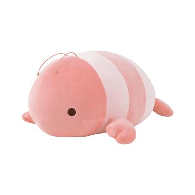 Livheart Bolster Marshmallow Aquamie Shrimp (total Length Approx. 27cm) Fluffy Stuffed Toy 28211-24