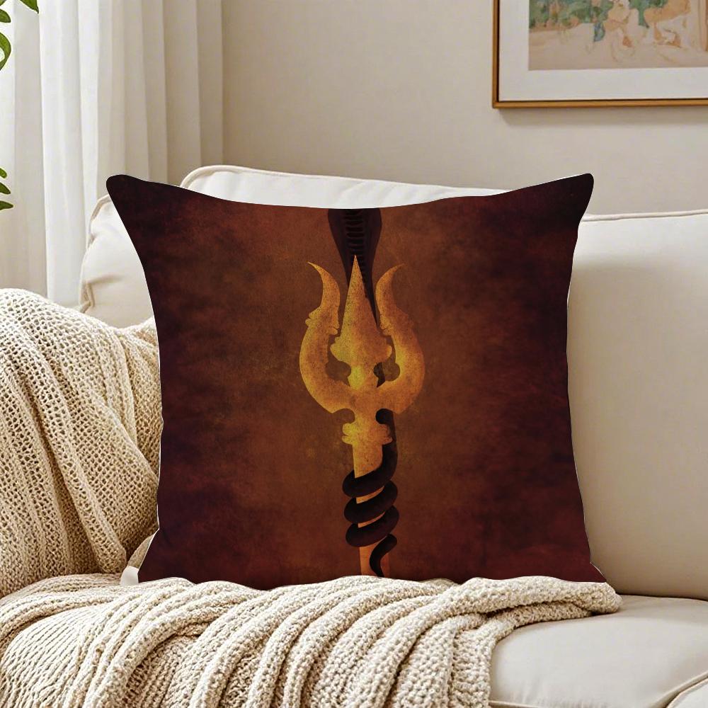 SShiva Classical Design Print Cushion Cover Pillowcase Antidustmite living Room Sofa Decor Cushion Room